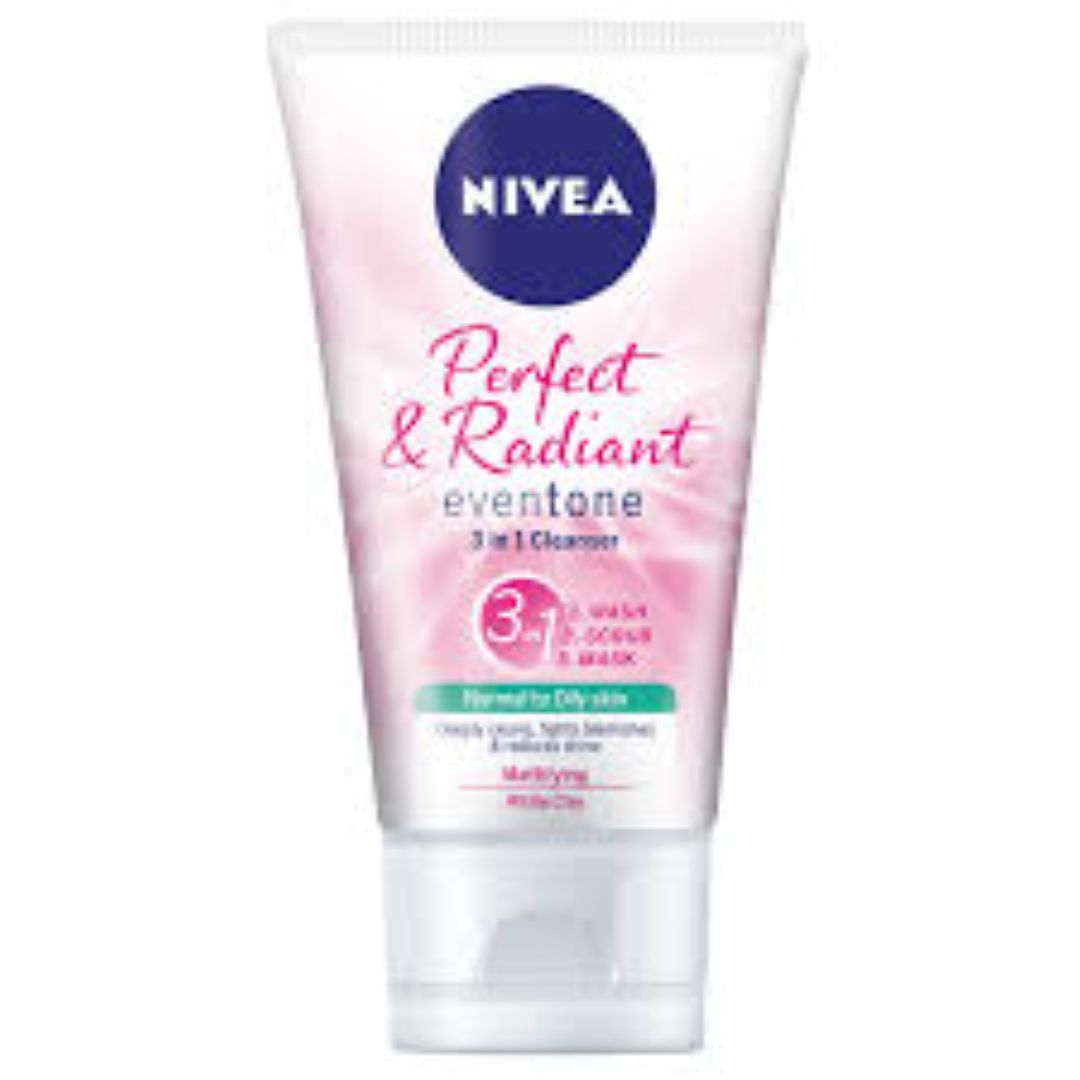 NIVEA PERFECT & RADIANT 3IN1 CLEANSER 150ML